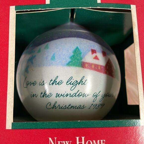Hallmark New Home Ornament Vintage 1987, Glass Ornament, Keepsake - Picture 2 of 6
